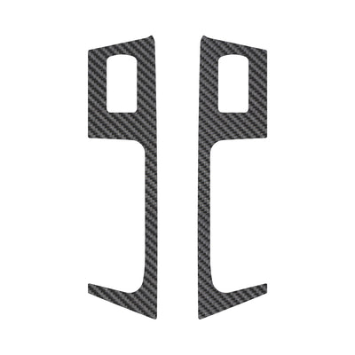 SuperCab Rear Door Accent Trim Fits 2021-2021 Ford F150 Rear Doors Only(SuperCab) Real Carbon Fiber(Raw)