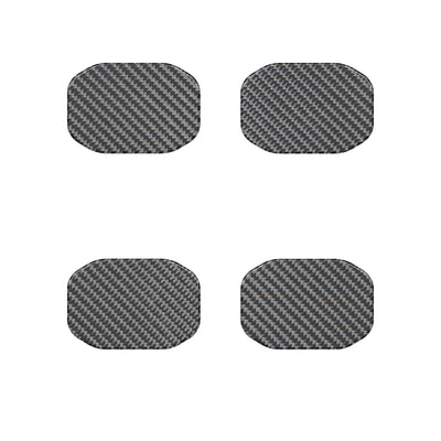 Door Handle Protector Inserts Fits 2019-2022 Jeep Gladiator Real Carbon Fiber(Domed)