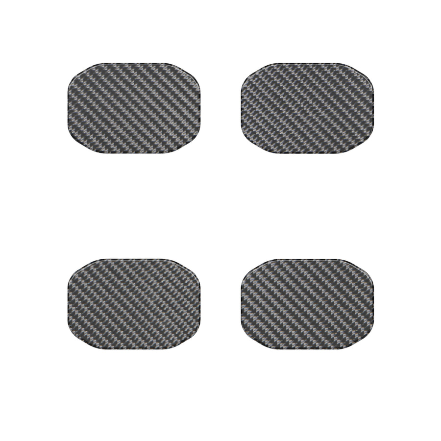 Door Handle Protector Inserts Fits 2019-2022 Jeep Gladiator Real Carbon Fiber(Domed)