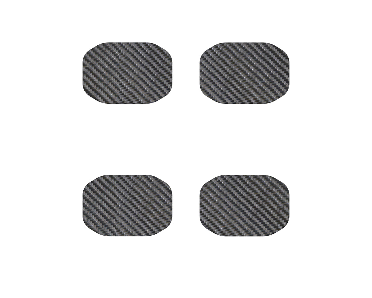Door Handle Protector Inserts Fits 2019-2022 Jeep Gladiator Real Carbon Fiber(Raw)