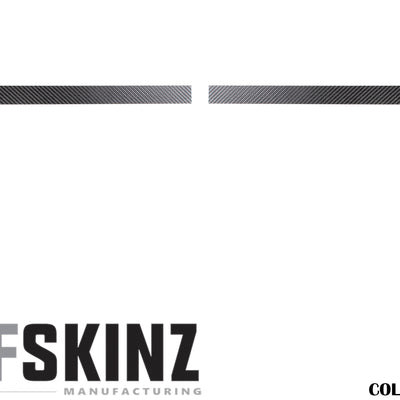 Front Hood Guard Accent Trim Fits 2007-2018 Jeep Wrangler JK Real Carbon Fiber(Raw)