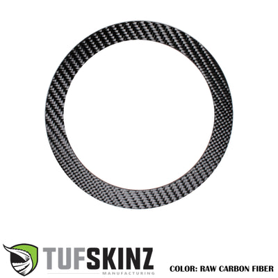 Fuel Ring Accent Trim Fits 2007-2018 Jeep Wrangler JK Real Carbon Fiber(Raw)