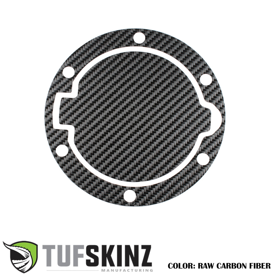 Fuel Door Accent Trim Fits 2007-2018 Jeep Wrangler JK Real Carbon Fiber(Raw)