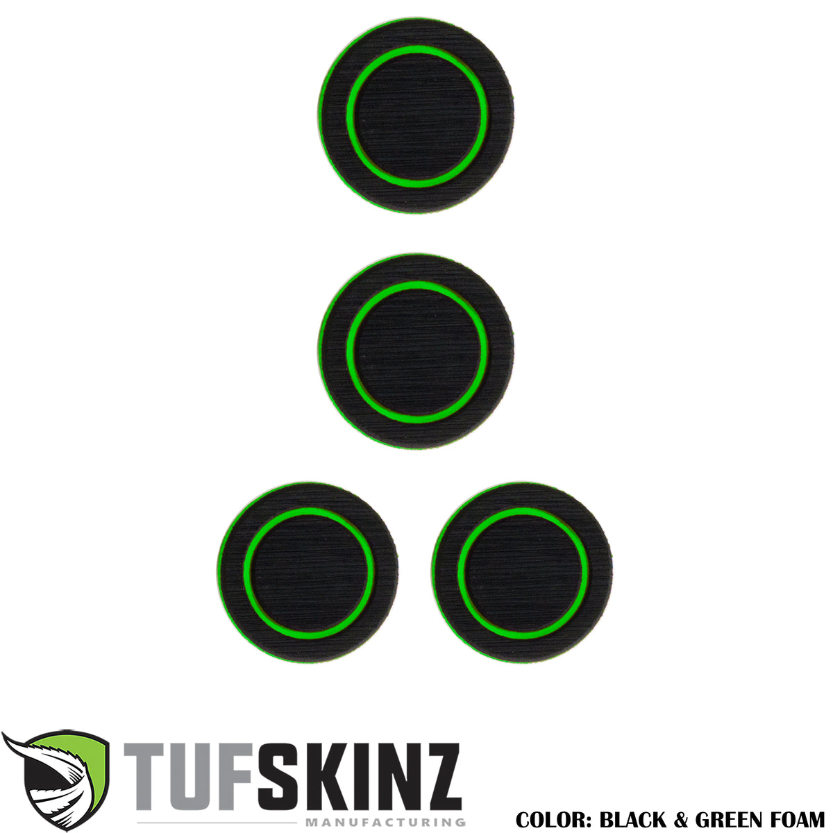 Interior Foam Inserts Fits 2007-2018 Jeep Wrangler JK Black/Green