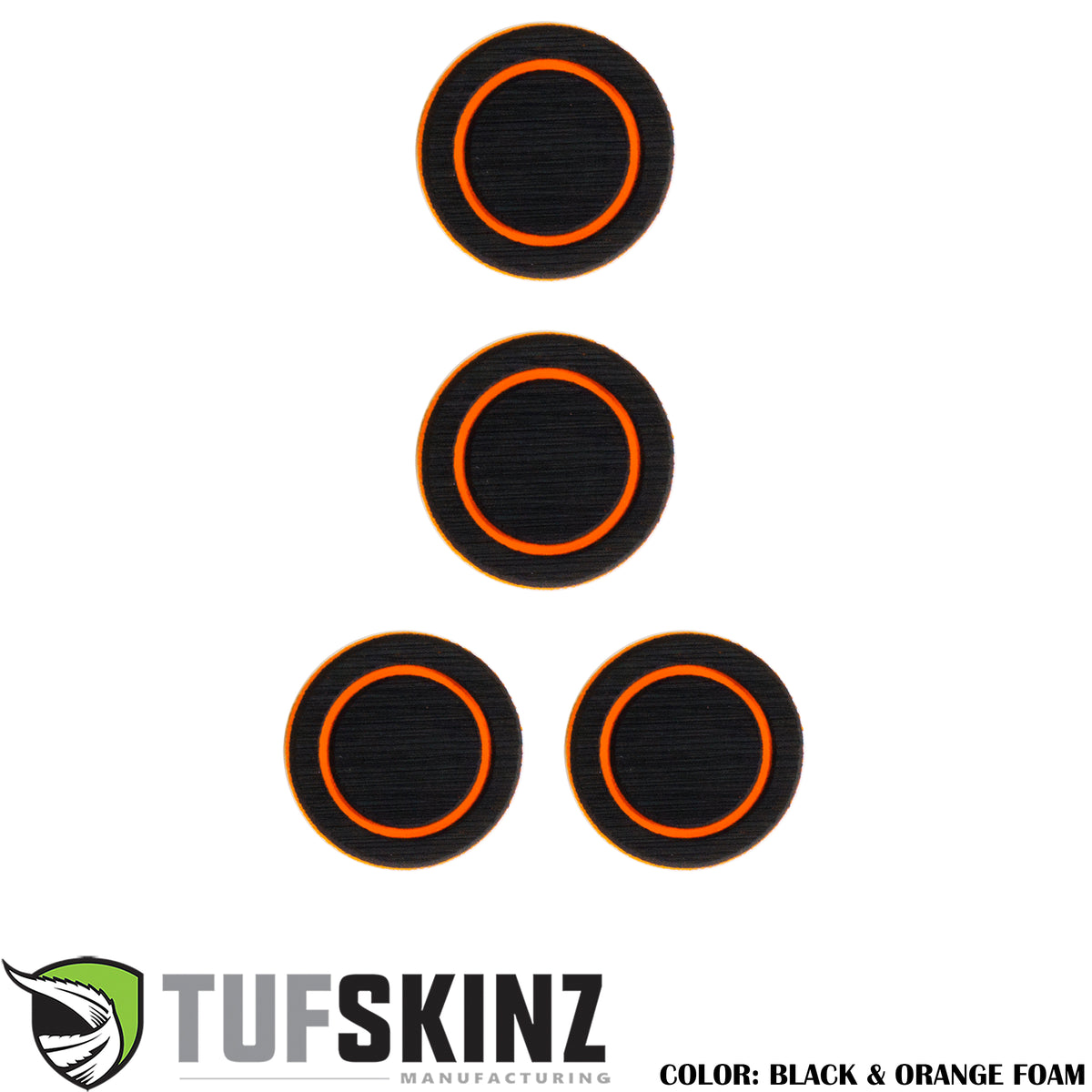 Interior Foam Inserts Fits 2007-2018 Jeep Wrangler JK Black/Orange