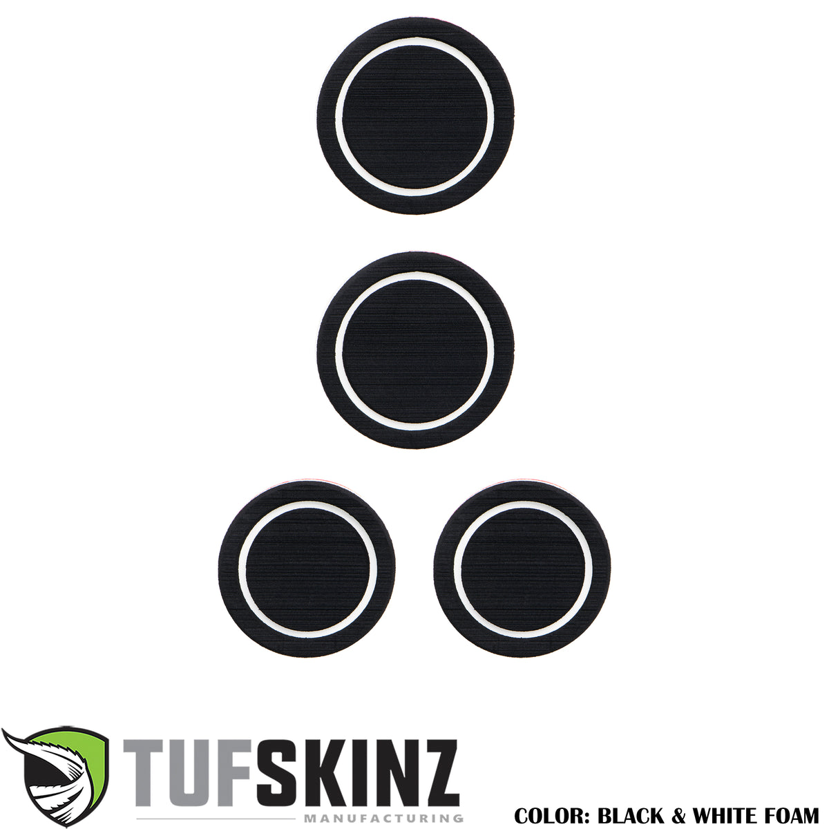 Interior Foam Inserts Fits 2007-2018 Jeep Wrangler JK Black/White