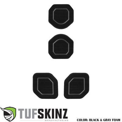 Interior Foam Inserts Fits 2019-2020 Jeep Wrangler JL with 2 cup holders on back of center console(2 Separate cup holders) Black/Gray