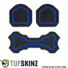 Rear fold down seat Interior Foam Inserts Fits 2019-2020 Jeep Wrangler JL with Rear Middle Fold Down Seat(1 Double cup holder) Black/Blue