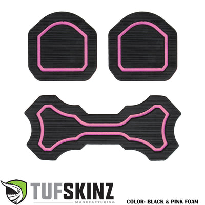 Rear fold down seat Interior Foam Inserts Fits 2019-2020 Jeep Wrangler JL with Rear Middle Fold Down Seat(1 Double cup holder) Black/Pink