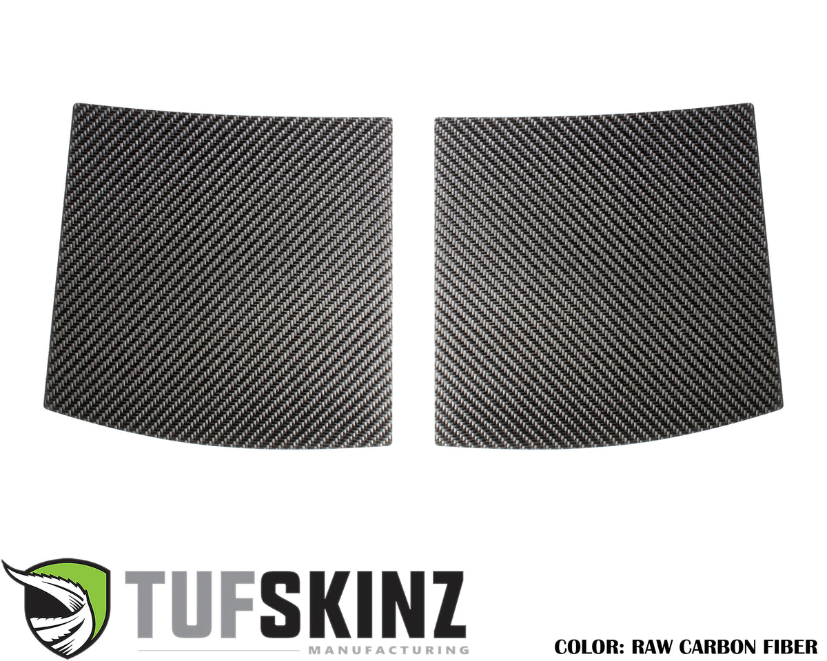 Cowl Accent Trim Fits 2007-2018 Jeep Wrangler JK Real Carbon Fiber(Raw)