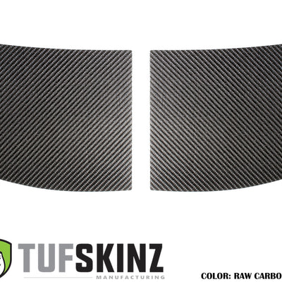 Cowl Accent Trim Fits 2007-2018 Jeep Wrangler JK Real Carbon Fiber(Raw)