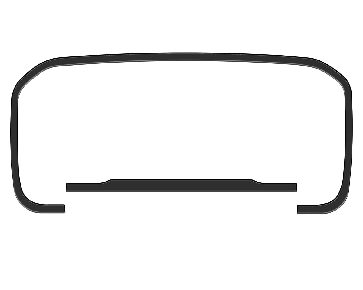 Dashboard Accent Trim Fits 2022-2022 Ford Maverick Gloss Black