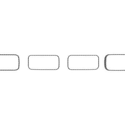 A.C. Vent Accent Trim Fits 2022-2022 Ford Maverick Real Carbon Fiber(Domed)