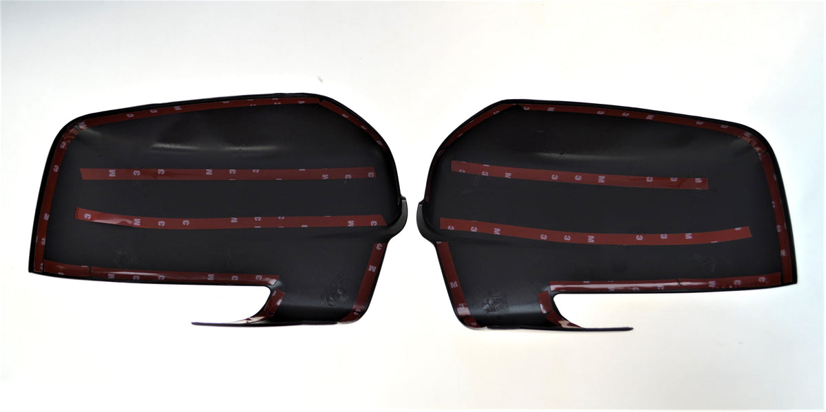 2013-2018 Ram 1500 W/SIGNAL FULL COVER Gloss Black Mirror Cover Chrome Delete Kit