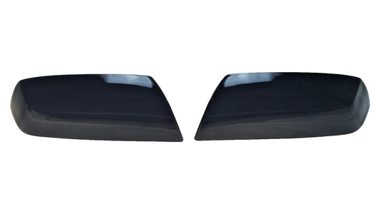 2014-2018 Chevrolet Silverado 1500 TOP REPLACEMENT Gloss Black Mirror Cover Chrome Delete Kit