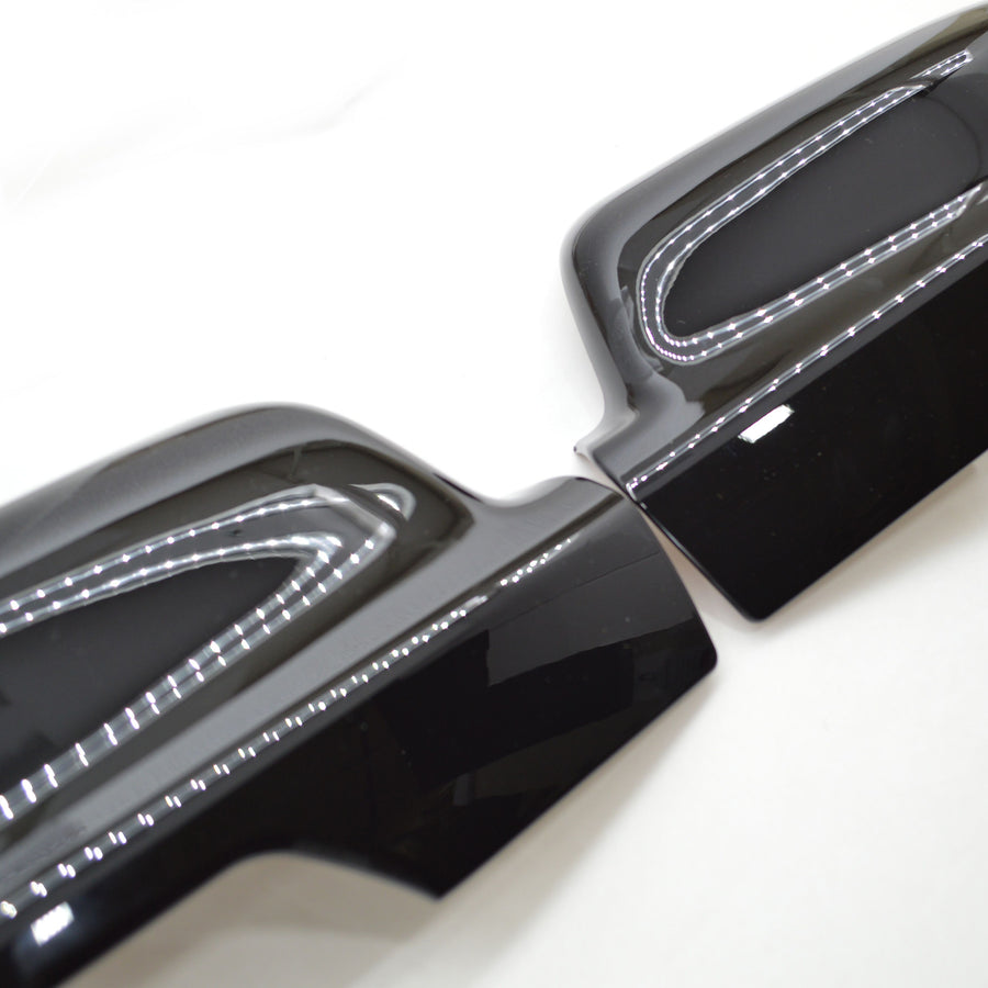 2019-2020 Ram 1500 Non-Tow Style (Not for Classic) WITH SIGNAL Black Mirror Cover Chrome Delete Kit