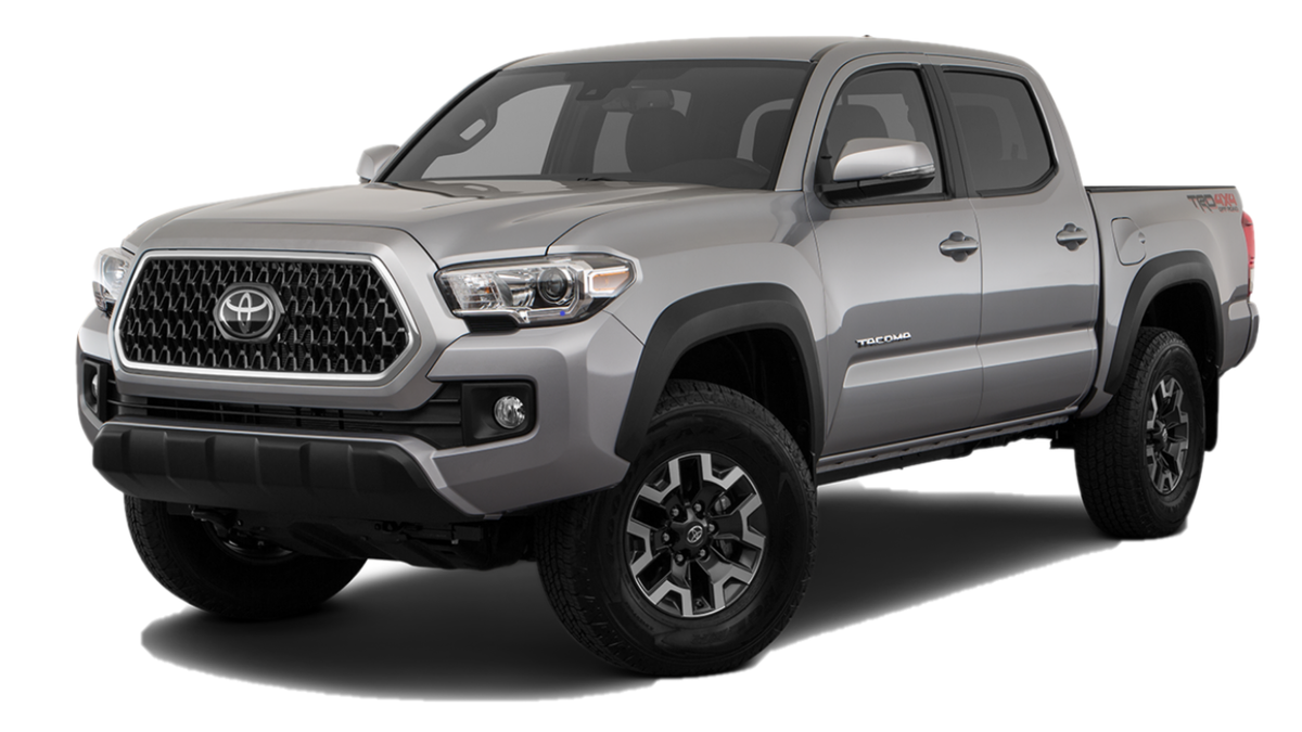 2016-2023 Toyota Tacoma W/Signal REPLACEMENT Gloss Black Mirror Cover Chrome Delete Kit