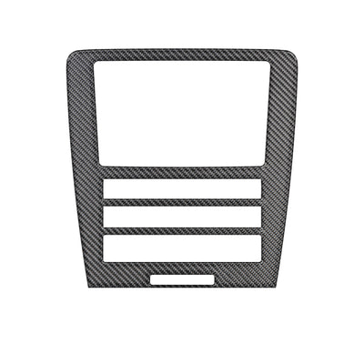 Navigation Display Accent Trim Fits 2010-2014 Ford Mustang Navigation Radio Display Real Carbon Fiber(Domed)