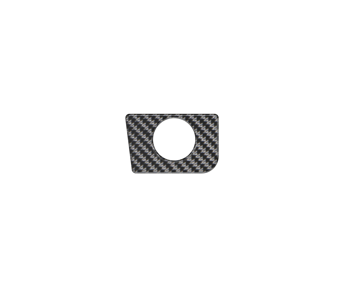 Glove Box Latch Accent Trim Fits 2015-2022 Ford Mustang Real Carbon Fiber(Domed)