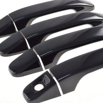 2015-2021 Chevrolet Colorado 4DR No Smart key Gloss Black Door Handle Cover Chrome Delete Kit