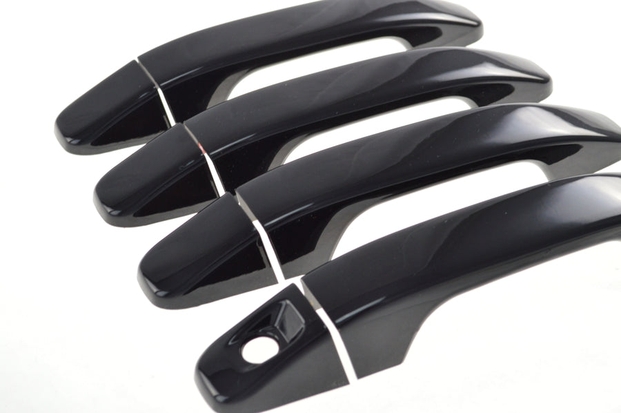 2015-2021 Chevrolet Colorado 4DR No Smart key Gloss Black Door Handle Cover Chrome Delete Kit
