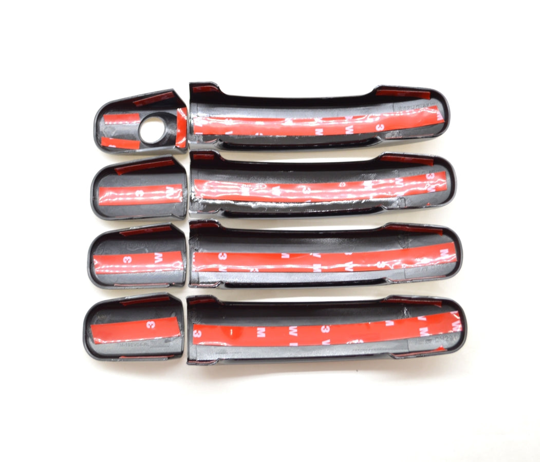 2019-2021 Ford Ranger 4DR No Smart Key Gloss Black Door Handle Cover Chrome Delete Kit
