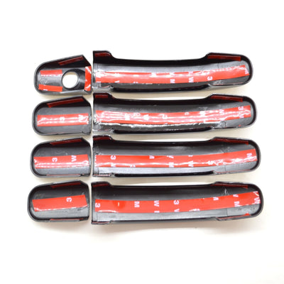 2019-2021 Ford Ranger 4DR No Smart Key Gloss Black Door Handle Cover Chrome Delete Kit