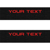 SuperCrew Rear Door Sill Trim Accent Trim Fits 2019-2022 Ford Ranger Yes Rear Doors (2 Piece Kit) Black w/Custom Text