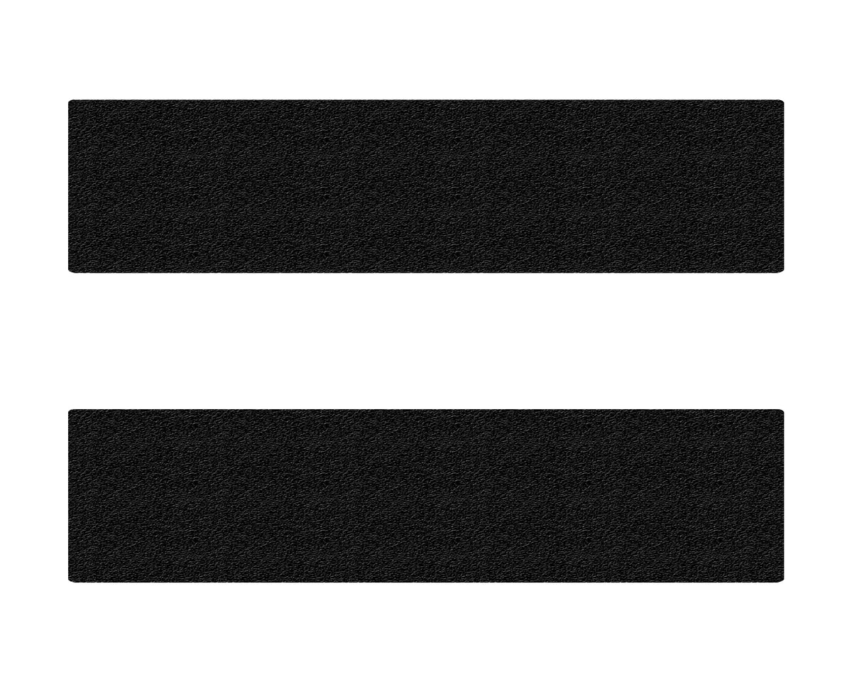 SuperCrew Rear Door Sill Trim Accent Trim Fits 2019-2022 Ford Ranger No Rear Doors (2 Piece Kit) Plain - Black
