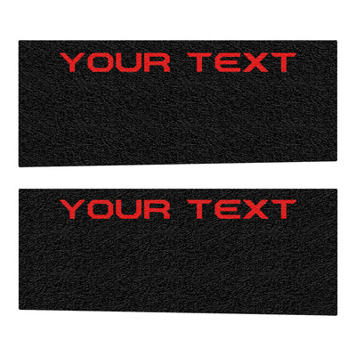 Rear Door Protection Overlays Fits 2019-2022 Ram 2500 Yes Rear Doors Black w/Custom Text