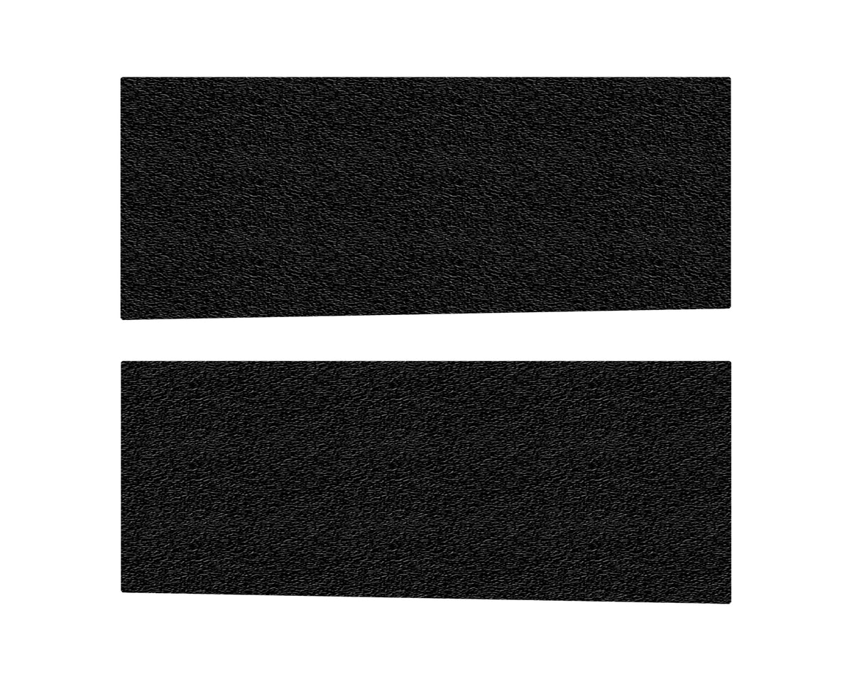 Rear Door Protection Overlays Fits 2019-2022 Ram 2500 No Rear Doors Black Textured