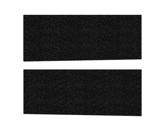 Rear Door Protection Overlays Fits 2019-2022 Ram 2500 No Rear Doors Black Textured