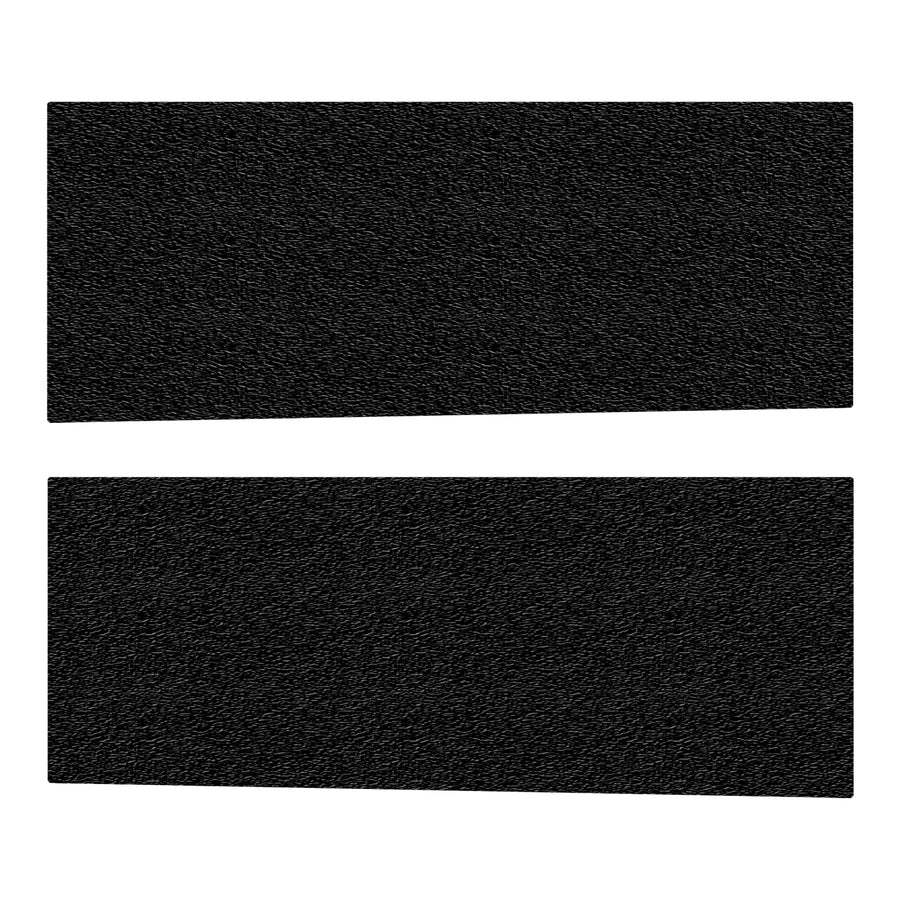 Rear Door Protection Overlays Fits 2019-2022 Ram 2500 No Rear Doors Black Textured