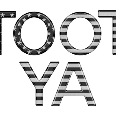 "TOYOTA" TRD Pro Grill Overlays Fits 2010-2022 Toyota 4Runner Black & Metallic Silver American Flag