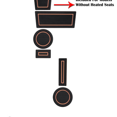 Foam Cup Holder Inserts(4WD) with Shifter Boot Inserts Fits 2010-2020 Toyota 4Runner 4-Wheel Drive with Boot Black/Tan