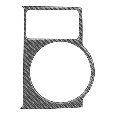 Center Cup Holder with Shifter Boot Accent Trim Fits 2014-2020 Toyota 4Runner w/ Shifter Boot Real Carbon Fiber(Domed)