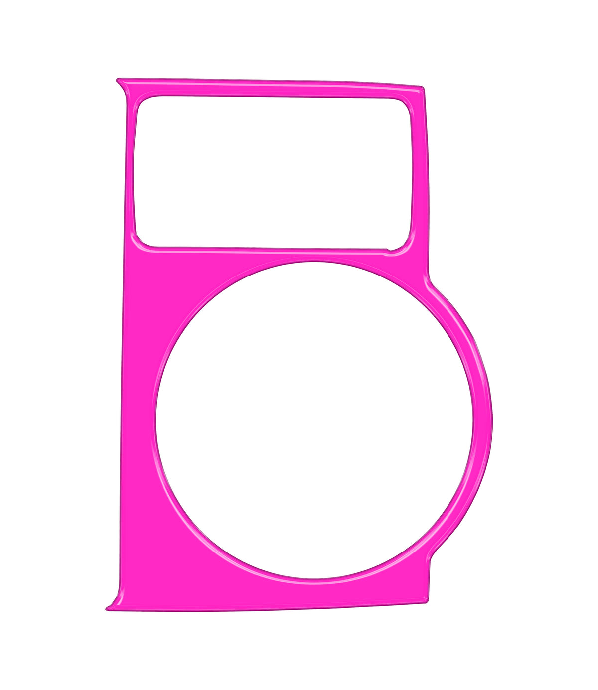 Center Cup Holder with Shifter Boot Accent Trim Fits 2014-2020 Toyota 4Runner w/ Shifter Boot Hot Pink