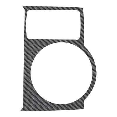 Center Cup Holder with Shifter Boot Accent Trim Fits 2014-2020 Toyota 4Runner w/ Shifter Boot Real Carbon Fiber(Raw)