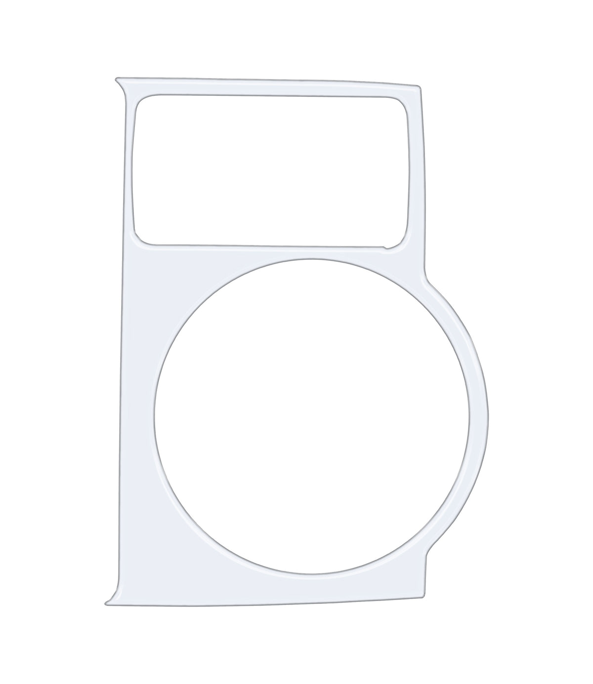 Center Cup Holder with Shifter Boot Accent Trim Fits 2014-2020 Toyota 4Runner w/ Shifter Boot Gloss White