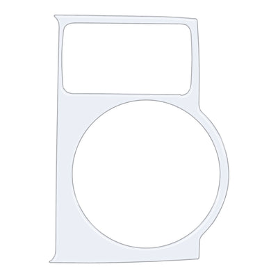 Center Cup Holder with Shifter Boot Accent Trim Fits 2014-2020 Toyota 4Runner w/ Shifter Boot Gloss White