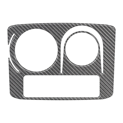 Center Cup Holder with Rotary Dial Only Accent Trim Fits 2014-2020 Toyota 4Runner w/ Rotary Dial Real Carbon Fiber(Domed)