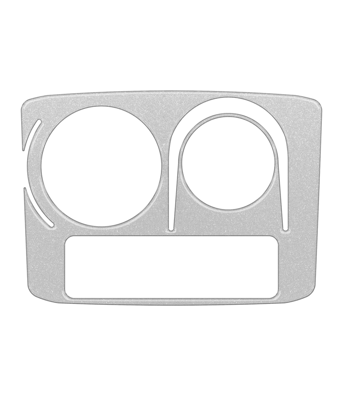 Center Cup Holder with Rotary Dial Only Accent Trim Fits 2014-2020 Toyota 4Runner w/ Rotary Dial *OE Color - Silver Sky Metallic