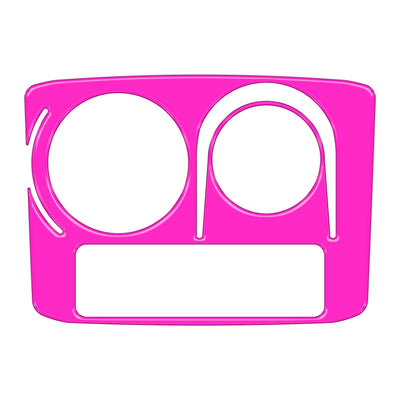 Center Cup Holder with Rotary Dial Only Accent Trim Fits 2014-2020 Toyota 4Runner w/ Rotary Dial Hot Pink