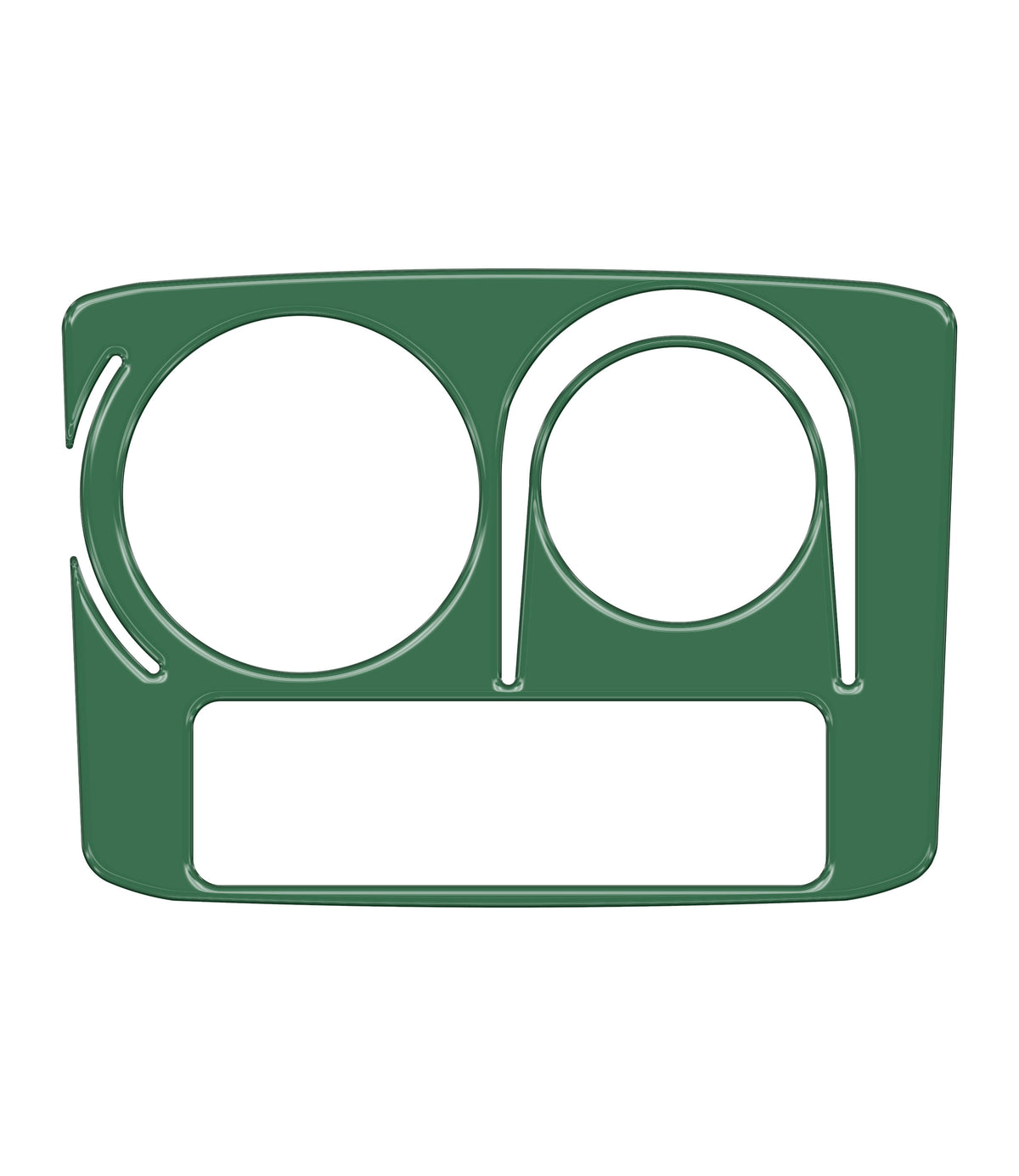 Center Cup Holder with Rotary Dial Only Accent Trim Fits 2014-2020 Toyota 4Runner w/ Rotary Dial *OE Color - Army Green