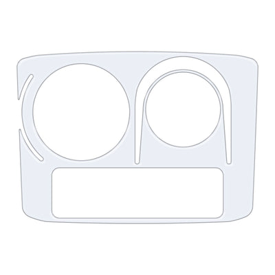 Center Cup Holder with Rotary Dial Only Accent Trim Fits 2014-2020 Toyota 4Runner w/ Rotary Dial Gloss White