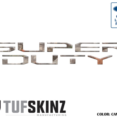 "SUPER DUTY" Hood Letter Inserts Fits 2017-2022 Ford Super Duty Camouflage