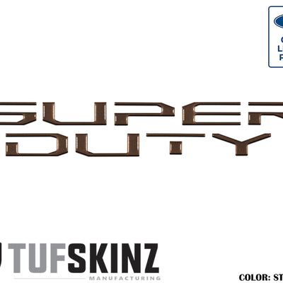 "SUPER DUTY" Hood Letter Inserts Fits 2017-2022 Ford Super Duty