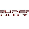 "SUPER DUTY" Hood Letter Inserts Fits 2017-2022 Ford Super Duty Ruby Red*OE Color - Ruby Red