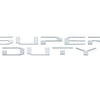 "SUPER DUTY" Hood Letter Inserts Fits 2017-2022 Ford Super Duty Gloss White