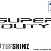 "SUPER DUTY" Hood Letter Inserts Fits 2017-2022 Ford Super Duty Reflective Matte Black